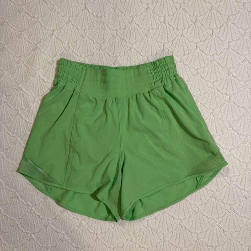 Lululemon Athletica Light Green Athletic Shorts